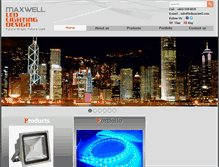 Tablet Screenshot of ledmaxwell.com